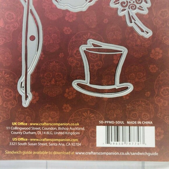 Sheena Douglass Perfect Partners Metal Die Set Day of The Dead Union of Souls - Picture 12 of 12